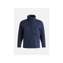 Peak Performance W Fleece Snap T Neck Sweatshirt blau