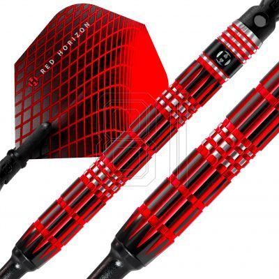 3. Harrows RED HORIZON 90 % ImperialDiamond-Darts mit weicher Spitze