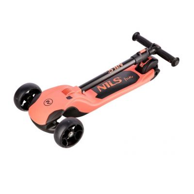 3. NILS FUN HLB122 LED rosa Kinderroller