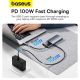 16. USB HUB 6in1 Baseus Metal Gleam Series II USB-A/USB-C/USB-C PD/HDMI/RJ45 - schwarz