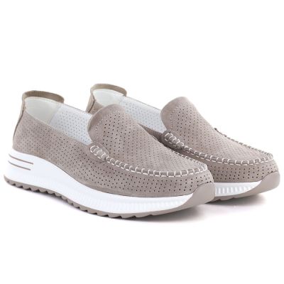 4. Ledermokassins mit dicker Sohle, durchbrochenes Muster, Fango Jezzi 9793