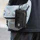 2. Rockbros Reisebrieftasche mit Karabiner - Schwarz