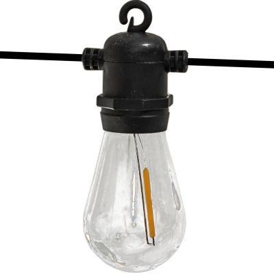 2. Party-Lichterkette für den Außenbereich, 10 Glühbirnen, 10 LEDs, 8 m, 230 V