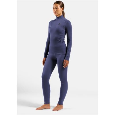5. Odlo BL TOP Rollkragen Langarm Thermounterwäsche l/s ACTIVE WARM Größe S Blau