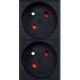10. GEMBIRD Rack-Stromverteilerleiste (PDU) mit 9 FR-Steckdosen, 1 HE, 16 A, FR-Stecker, 2 m