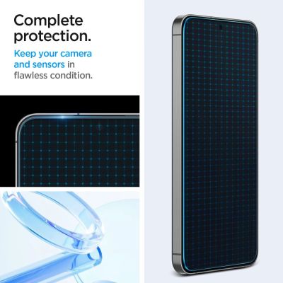 12. Spigen Glas.tR EZ Fit gehärtetes Glas für Samsung Galaxy S24 FE (2 Stück)