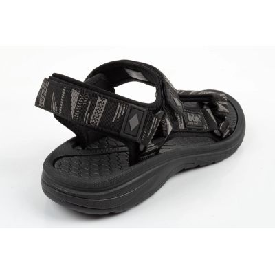 4. Lee Cooper Herrenschuhe mit Klettverschluss für sommerliche Strandsandalen, leicht, schwarz