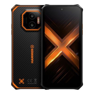 2. Smartphone Hammer Energy X2, 6,1 Zoll, orange, IPS-Schutzsystem, 1560 x 720 Pixel, Mediatek, 6 GB RAM, 128 GB Speicher, Dual-SIM, 4G, 50-MP-Kamera, Android