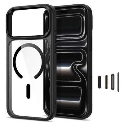 2. Tech-Protect Magmat Magsafe CC Hülle für iPhone 17 Pro / 18 Pro – Transparent Schwarz
