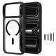 2. Tech-Protect Magmat Magsafe CC Hülle für iPhone 17 Pro / 18 Pro – Transparent Schwarz