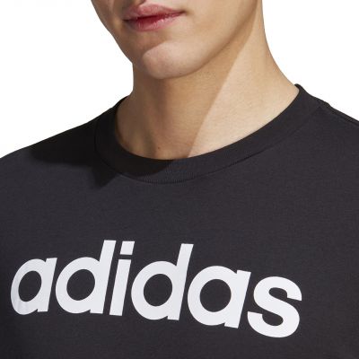 6. adidas Essentials Single Jersey Linear Logo-T-Shirt mit Stickerei M IC9274