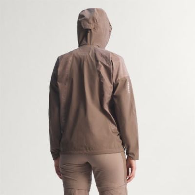 2. Damenjacke adidas TERREX Xperior 2.5L Hybrid Primeknit Climaproof Jacket – Trace Brown, Größe: S