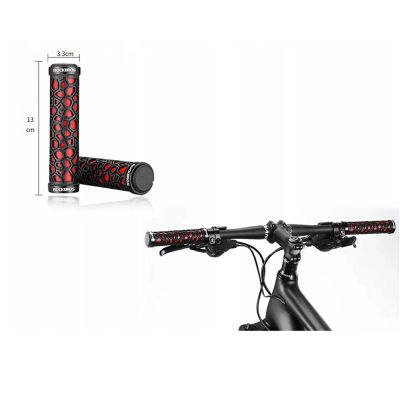 8. Rockbros 2017-14ARD Fahrradgriffe – Schwarz und Rot