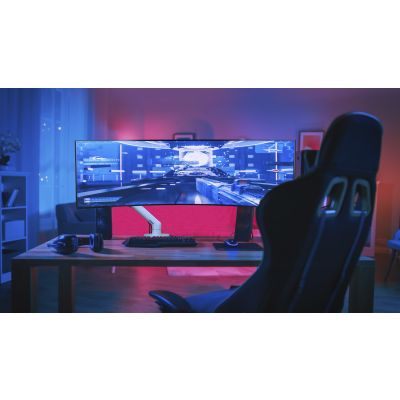 5. Ergotron HX Tischmonitorarm mit HD-Schwenkfunktion, mattschwarz