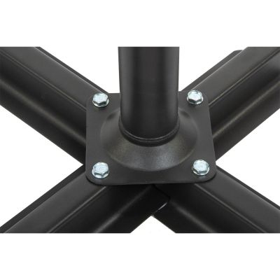 5. 300 cm Faltbarer Gartenschirm an einem Bügel, Anthrazitgrau