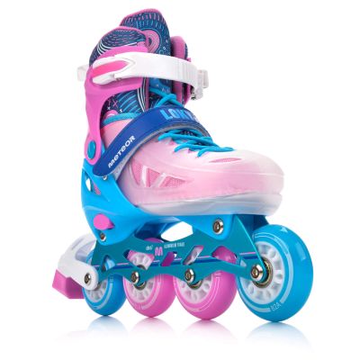 3. Meteor Rollschuhe S 30-33 Loky Pink/Blau
