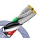 4. Baseus Crystal Shine Series Kabel USB-Kabel für schnelles Aufladen und Datenübertragung USB Typ A - Lightning 2.4A 1.2m Lila (CAJY000005)