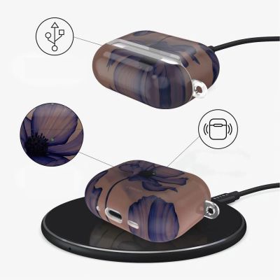 5. Tech-Protect Lamano Hülle für AirPods Pro 1 / 2 - braun-lila