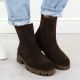 6. Braune Damen-Lederstiefeletten Chelsea-Boots Sergio Leone TR25733-S