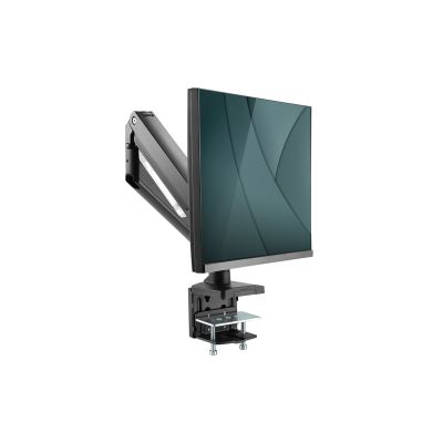 40. Einzelner Tischarm mit Klemme für 1xLCD mit Gasfeder, max. 35 Zoll und 15 kg