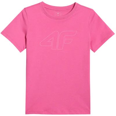 2. T-Shirt für Mädchen 4F F3004 dunkelrosa 4FJWSS26TTSHF3004 53S