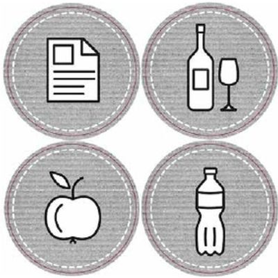 7. Mülltonnen 22 l, 3er-Set, Anthrazit