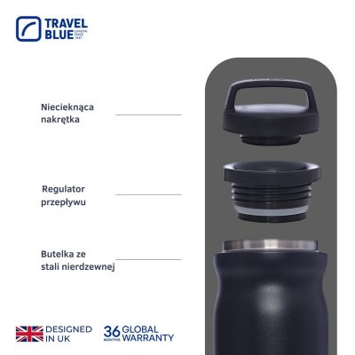 5. TRAVEL BLUE THERMOSFLASCHE SCHWARZ