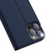 3. Dux Ducis Skin Pro Holster Flip Cover für iPhone 13 Pro blau