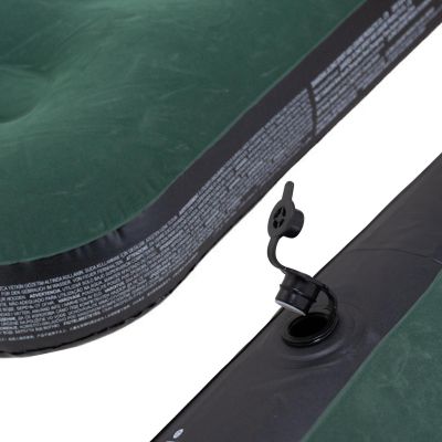 3. Beflockte Matratze für 1 Person, Grün, 191 x 99 x 22 cm, 24643