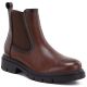 5. Braune Damen-Ankle-Boots aus Leder, Sergio Leone BT-01-S