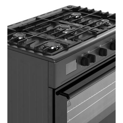 4. Ravanson KWGE-K90A Cheff Modern Black Gas-Elektroherd