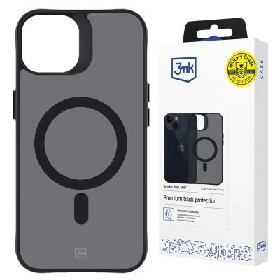 3. 3mk Smoke MagCase Hülle mit MagSafe für iPhone 15 – durchscheinend