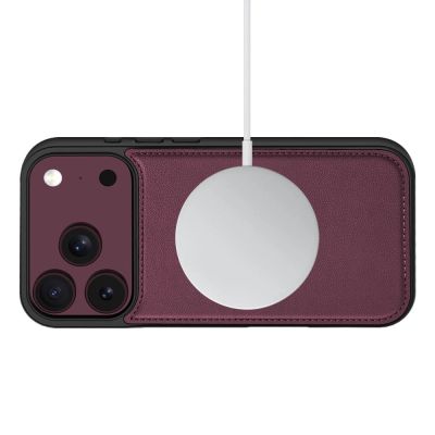 3. Tech-Protect Wallet MagSafe Hülle für iPhone 17 Pro Max / 18 Pro Max - bordeauxrot