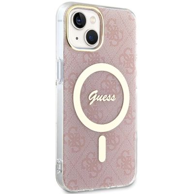 4. Guess IML 4G MagSafe Hülle für iPhone 15 / 14 / 13 – Rosa