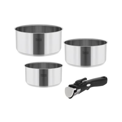 2. TEESA COOK EXPERT Einhand-Topfset mit abnehmbarem Griff