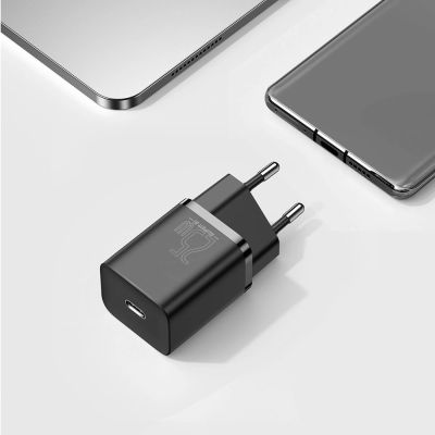 10. Baseus Super Si 1C Schnellladegerät USB Typ C 25W Power Delivery Quick Charge schwarz (CCSP020101)