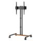 2. Mobiler TV-Ständer für 34-55 Zoll, bis 35 kg, höhenverstellbarer Boden