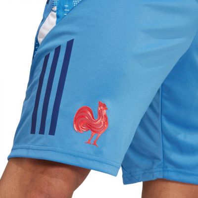 5. Adidas France Gym Herrenshorts Blau JC7182