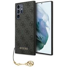 Guess 4G Charms Collection Hülle für Samsung Galaxy S24 Ultra – schwarz