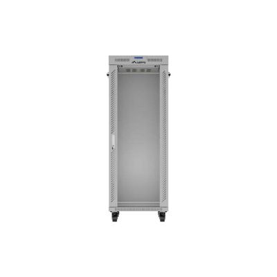 19. LANBERG Standschrank 19" 32U 600x800 Graue Glastür LCD (Flatpack) V2