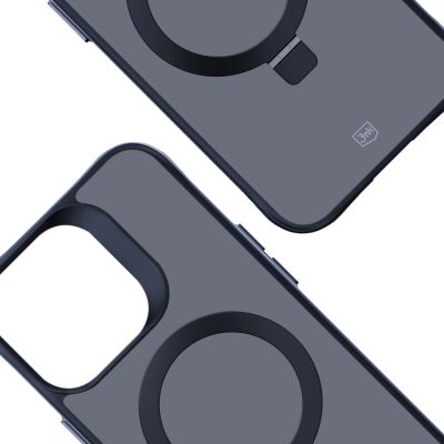 10. 3mk Smoke Case Mag&Stand Hülle für Apple iPhone 13 pro max – Schwarz