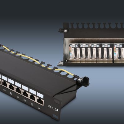 2. Extralink CAT6A STP | Patchpanel | 24 Ports