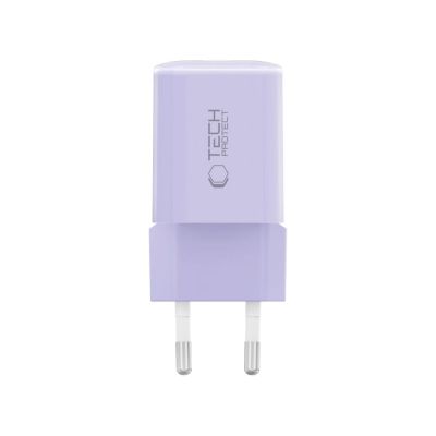 3. Tech-Protect NCM33 PD 33W QC3.0 USB-C / USB-C Wandladegerät - Lila