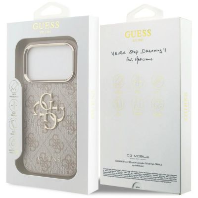 8. Guess 4G Big 4G Classic Logo Hülle für iPhone 17 Pro / 18 Pro - Roségold