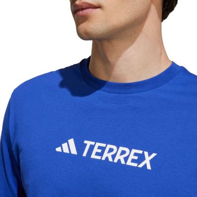 11. adidas Terrex Classic Logo T-Shirt für Herren, blau, JF9146