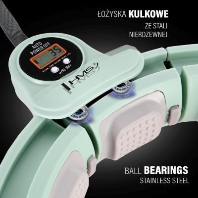 10. Hula Hop HMS HHM13 mit Magneten, Gewicht und Zähler grün