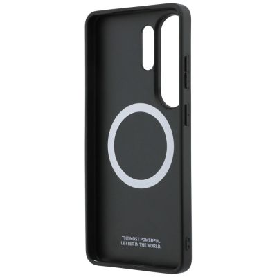 7. BMW Tricolor Metal Logo MagSafe Hülle für Samsung Galaxy S26 Ultra - Grau