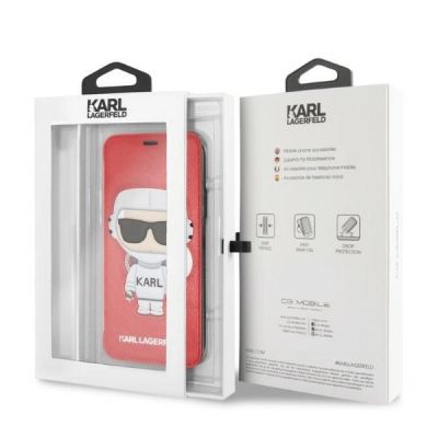 6. Karl Lagerfeld Karl Space Cosmonaut iPhone X/XS Hülle - Rot