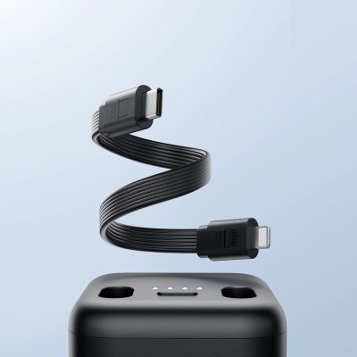 13. Joyroom JR-W13 5000 mAh Wireless Power Bank für Apple Watch + USB-C und Lightning – Schwarz