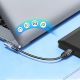 5. Wozinsky WPKB-01 USB-C - USB-C 40Gb/s 240W 8K OTG seitlich abgewinkelter Adapter - Grau